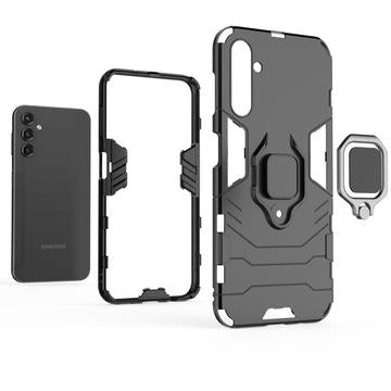 Samsung Galaxy A14/A14 5G Hybrid Cover med Ring Holder - Sort