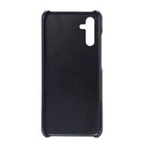 Samsung Galaxy A14/A14 5G Belagt Plastikcover med Kortlommer - Blå