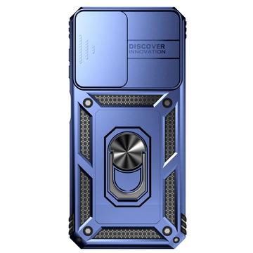 Samsung Galaxy A14/A14 5G Roterende Ring Hybrid Cover med Kameraskjold - Blå