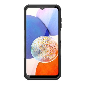 Samsung Galaxy A15 Anti-Slip Hybrid Cover med Stativ - Sort
