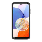 Samsung Galaxy A15 Anti-Slip Hybrid Cover med Stativ - Sort