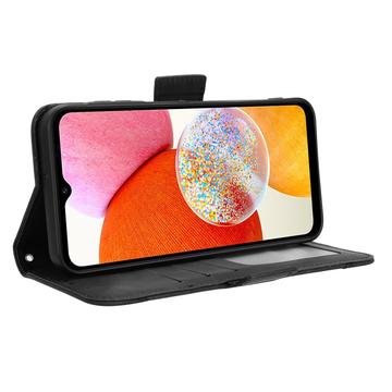 Samsung Galaxy A15 Pung Cover med Kortholder - Sort
