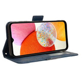 Samsung Galaxy A15 Pung Cover med Kortholder - Blå