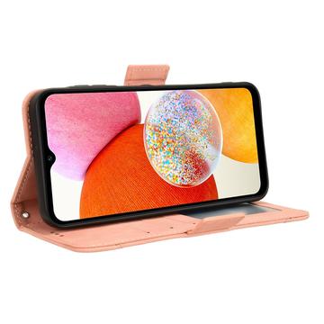 Samsung Galaxy A15 Pung Cover med Kortholder - Pink