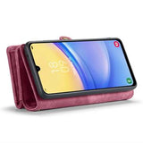 Samsung Galaxy A15 Caseme 008 2-i-1 Multifunktionel Pung - Rød