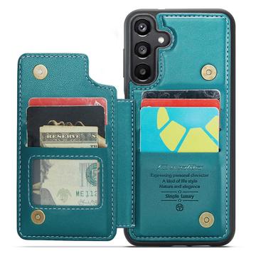 Samsung Galaxy A15 Caseme C22-etui RFID-kortpung - grøn