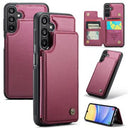 Samsung Galaxy A15 Caseme C22-etui RFID-kortpung - rød