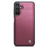 Samsung Galaxy A15 Caseme C22-etui RFID-kortpung - rød