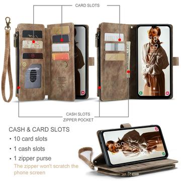 Samsung Galaxy A15 Caseme C30 Multifunktionel Pung - Brun
