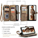 Samsung Galaxy A15 Caseme C30 Multifunktionel Pung - Brun