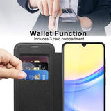 Samsung Galaxy A15 Flip cover med kortholder - MagSafe-kompatibel - Sort