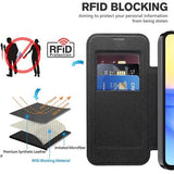 Samsung Galaxy A15 Flip cover med kortholder - MagSafe-kompatibel - Sort