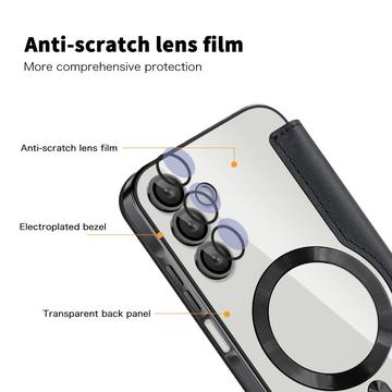 Samsung Galaxy A15 Flip cover med kortholder - MagSafe-kompatibel - Sort