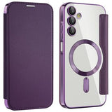 Samsung Galaxy A15 Flip cover med kortholder - MagSafe-kompatibel - Lilla