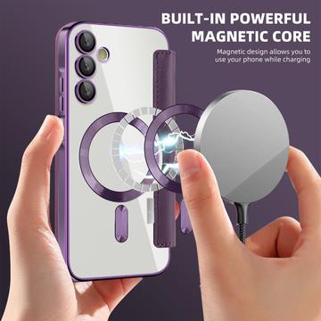 Samsung Galaxy A15 Flip cover med kortholder - MagSafe-kompatibel - Lilla
