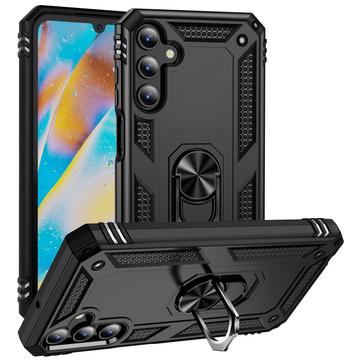 Samsung Galaxy A15 Hybrid Cover med Ring Holder - Sort