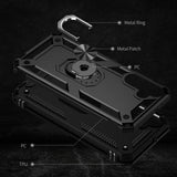 Samsung Galaxy A15 Hybrid Cover med Ring Holder - Sort