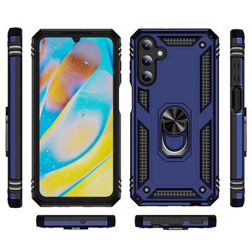 Samsung Galaxy A15 Hybrid Cover med Ring Holder - Blå