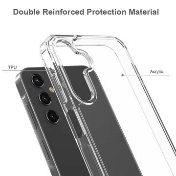 Samsung Galaxy A15 Ridsefast Hybrid Cover - Gennemsigtig