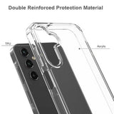 Samsung Galaxy A15 Ridsefast Hybrid Cover - Gennemsigtig