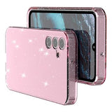 Samsung Galaxy A15 Stylish Glitter Series TPU Cover - Gennemsigtig Pink