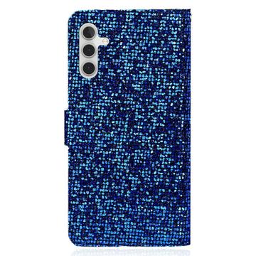 Samsung Galaxy A15 Stilfuldt glitterpungetui - blå