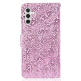 Samsung Galaxy A15 Stilfuldt glitterpungetui - pink