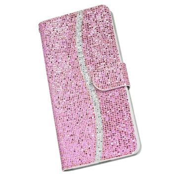 Samsung Galaxy A15 Stilfuldt glitterpungetui - pink