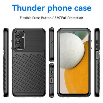 Samsung Galaxy A15 Thunder Series TPU Cover - Sort