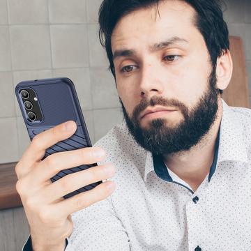 Samsung Galaxy A15 Thunder Series TPU Cover - Blå