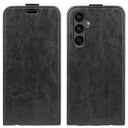 Samsung Galaxy A15 Vertikal Flip Taske med Kortholder - Sort
