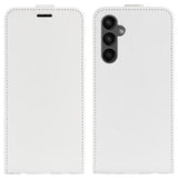 Samsung Galaxy A15 Vertikal Flip Taske med Kortholder - Hvid