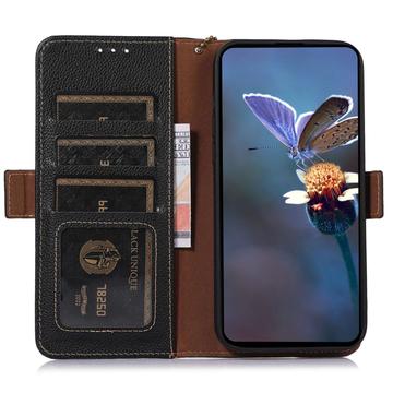 Samsung Galaxy A15 Læderpung med RFID - Sort