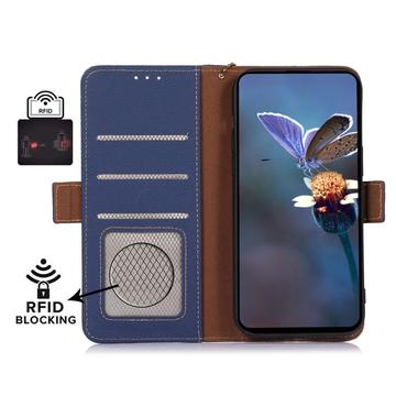 Samsung Galaxy A15 Læderpung med RFID - Blå