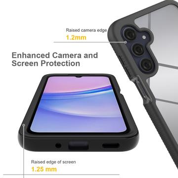 Samsung Galaxy A16 360 Beskyttelse Cover - Sort / Klar