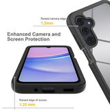Samsung Galaxy A16 360 Beskyttelse Cover - Rød / Klar