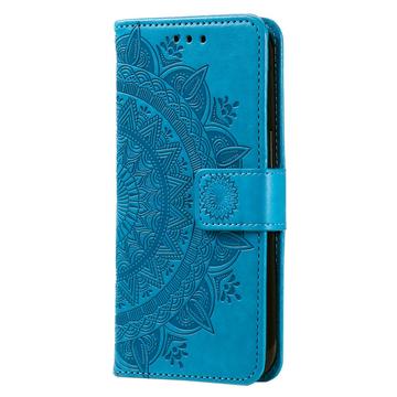 Samsung Galaxy A16 Mandala Serie Pung Etui - Blå