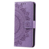 Samsung Galaxy A16 Mandala Serie Pung Etui - Lilla