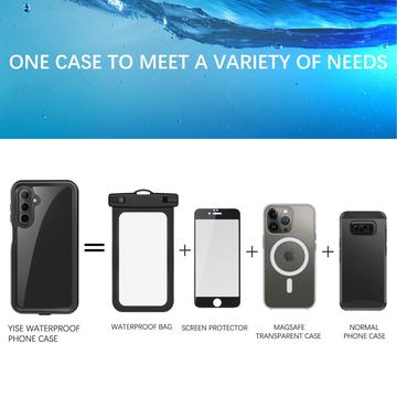 Samsung Galaxy A16 Redpepper IP68 Vandtæt Cover - Sort / Klar