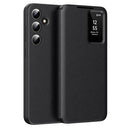 Samsung Galaxy A16 Smart Clear View Flip etui med kortplads - Sort