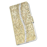 Samsung Galaxy A16 Stilfuldt glitterpungetui - guld