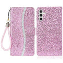 Samsung Galaxy A16 Stilfuldt glitterpungetui - pink