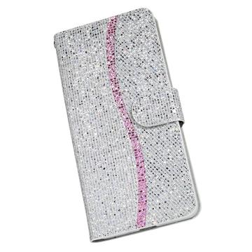 Samsung Galaxy A16 Stilfuldt glitterpungetui - sølv