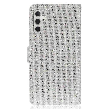 Samsung Galaxy A16 Stilfuldt glitterpungetui - sølv