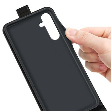 Samsung Galaxy A16 Vertikal Flip Cover med Kortholder - Sort
