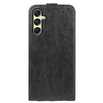 Samsung Galaxy A16 Vertikal Flip Cover med Kortholder - Sort