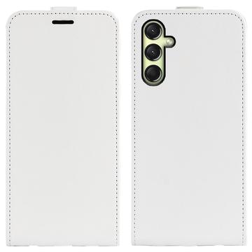 Samsung Galaxy A16 Vertikal Flip Cover med Kortholder - Hvid
