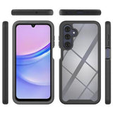 Samsung Galaxy A17 360 Beskyttelse Cover - Sort / Klar
