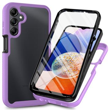 Samsung Galaxy A17 360 Beskyttelse Cover - Lilla / Klar