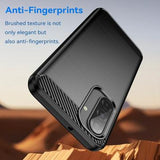 Samsung Galaxy A17/F17/M17 Børstet TPU Cover - Karbonfiber - Sort